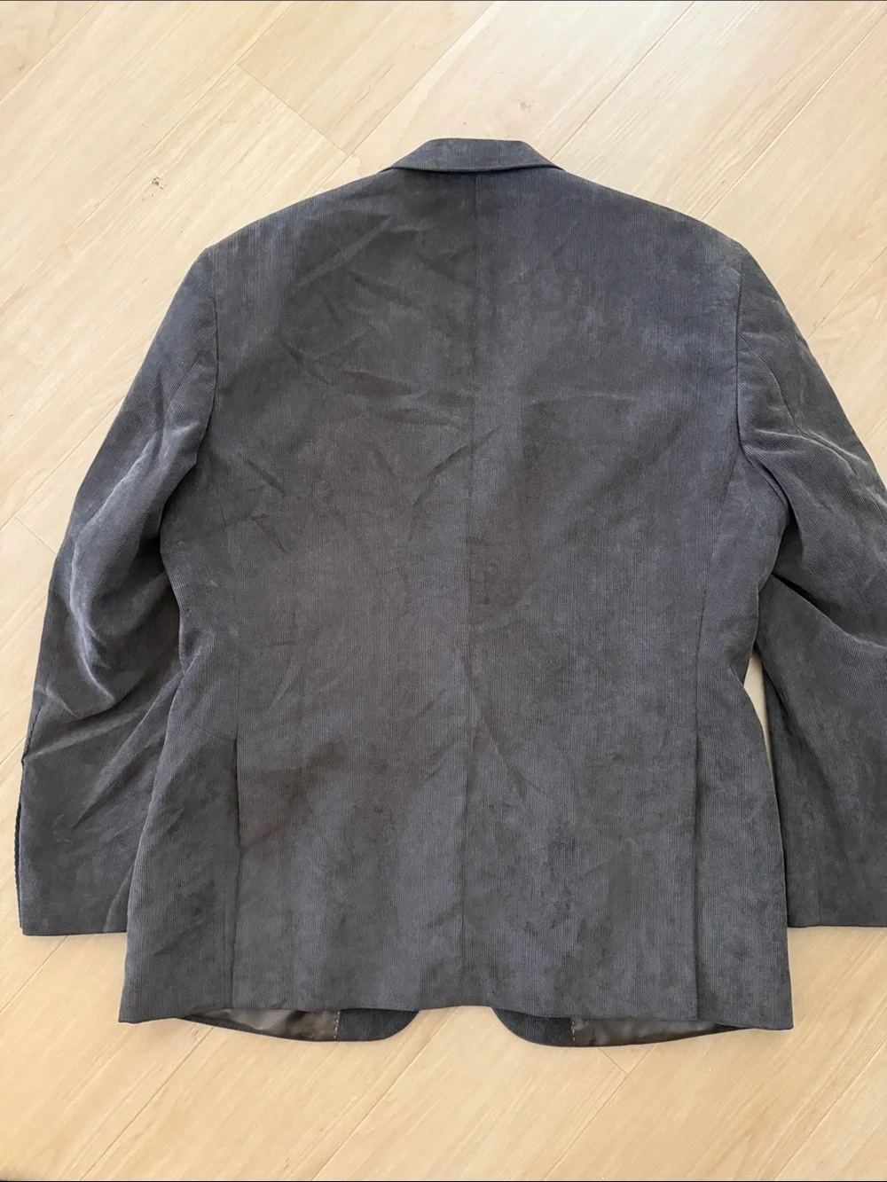 JONES NEW YORK MENS CORDUROY CLASSIC  2-BUTTON SPORTS JACKET BLAZER BROWN 40.S